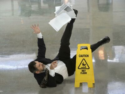 What to do after a slip and fall in office building?